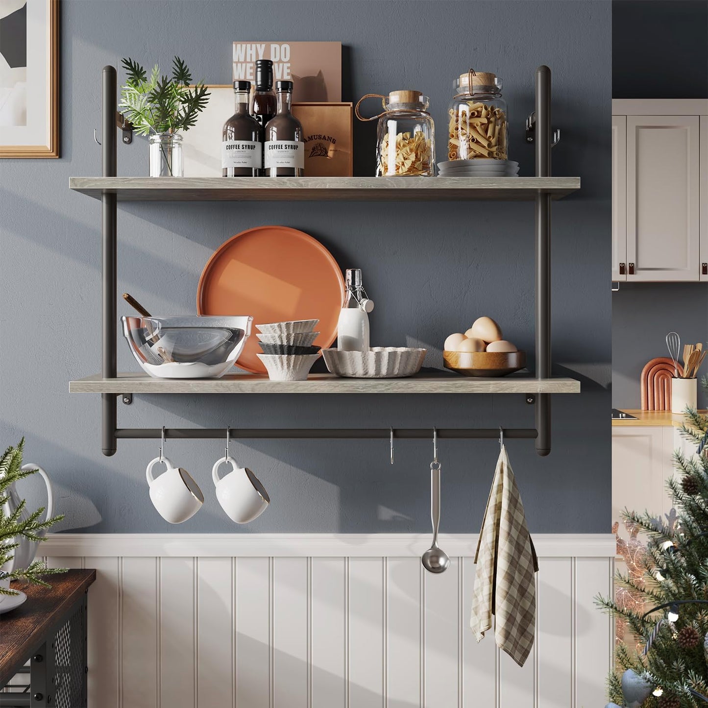 Kitchen Wall-Mounted Shelf
