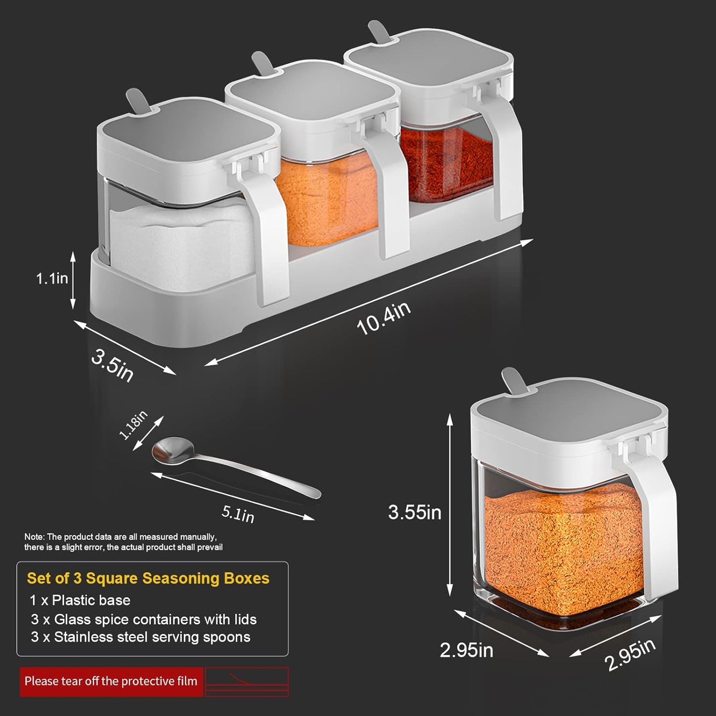 Glass Condiment Canisters